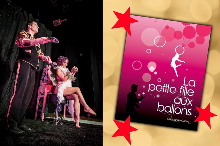 spectacle petite fille aux ballons