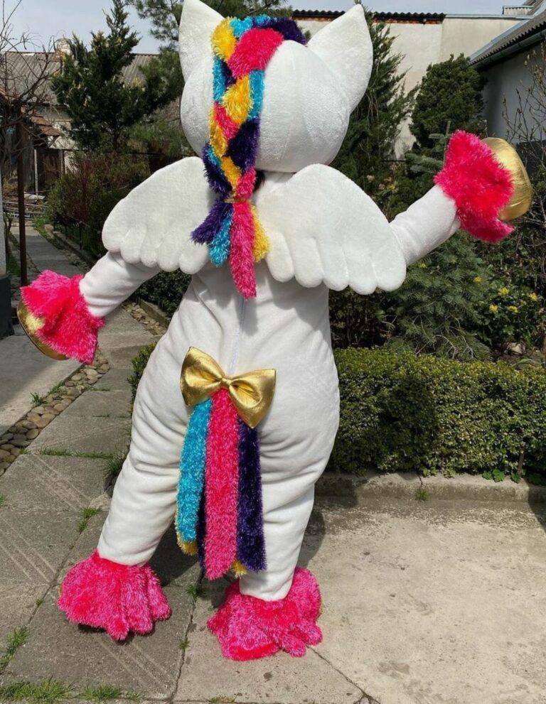 mascotte licorne dos