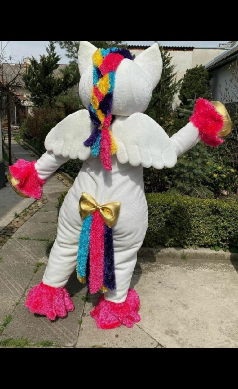 mascotte licorne dos